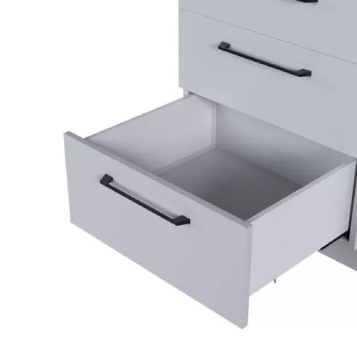 REJS ULTRA BOX Fiókszett – H=199 mm, L=450 mm, Fehér, Fékes
