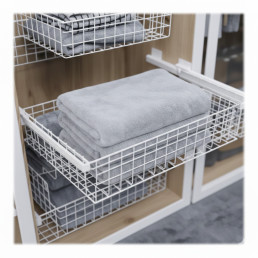 REJS Variant Multi Line gardrób kosár – 900 mm, fehér