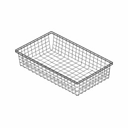 Gardrób kosár 600 mm – fekete  REJS Variant Multi Line sínrendszerhez