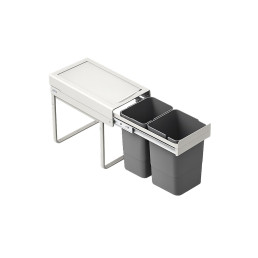 REJS JC 602 Kihúzható szemetes (2x15L), 40-es szekrénybe H-330, 500 mm mély