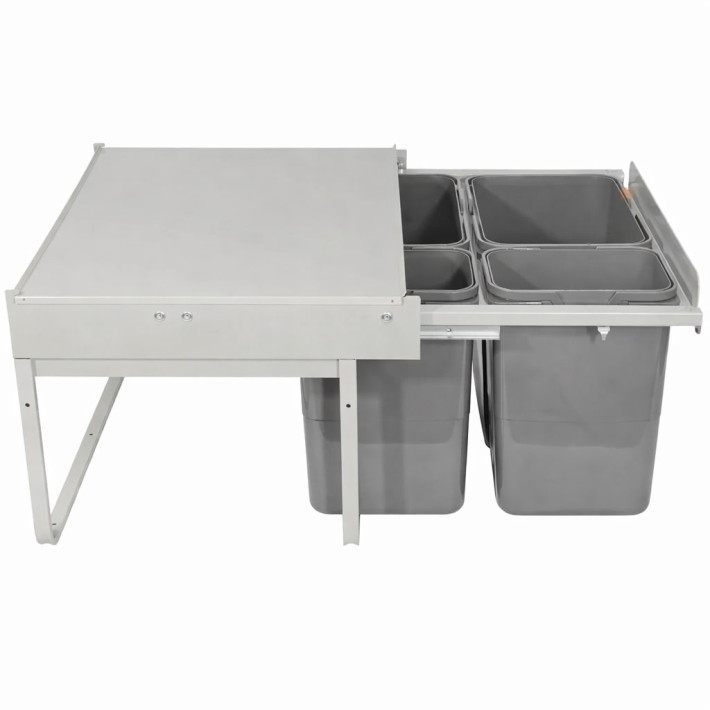 REJS JC 609 Kihúzható szemetes (2x15L+2x7L), 60-as szekrénybe H-345, 505 mm mély