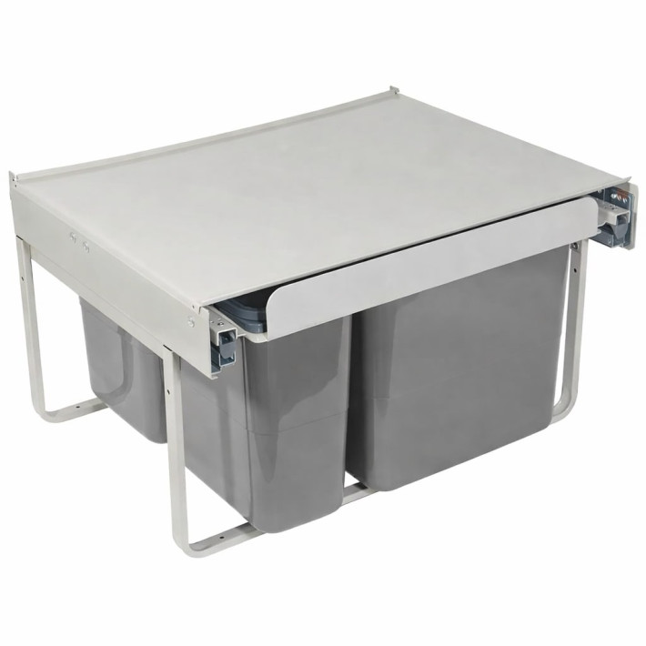 REJS JC 609 Kihúzható szemetes (2x15L+2x7L), 60-as szekrénybe H-345, 505 mm mély