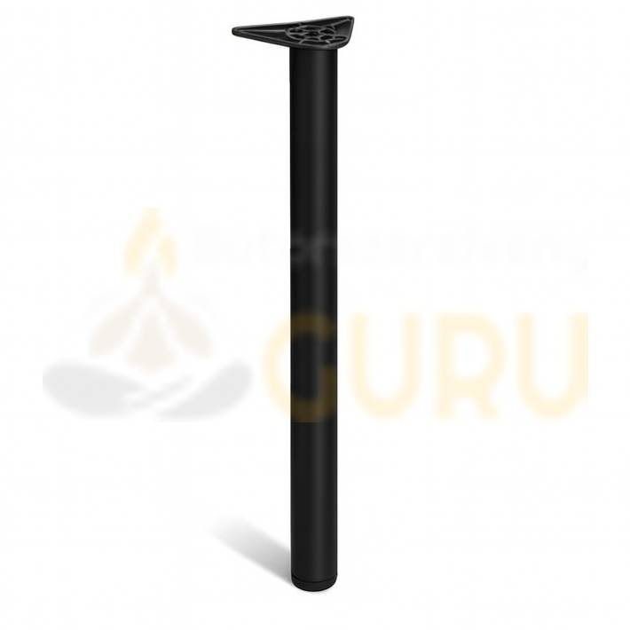 Fekete porfestett bárasztal láb – 1100 mm magas, 60 mm átmérő