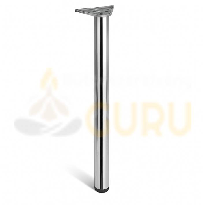 Krómozott fém bárasztalláb – 1100 mm, kerek 60 mm csőátmérő