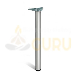 Szürke állítható fémláb pultokhoz – 820 mm, kerek 60 mm