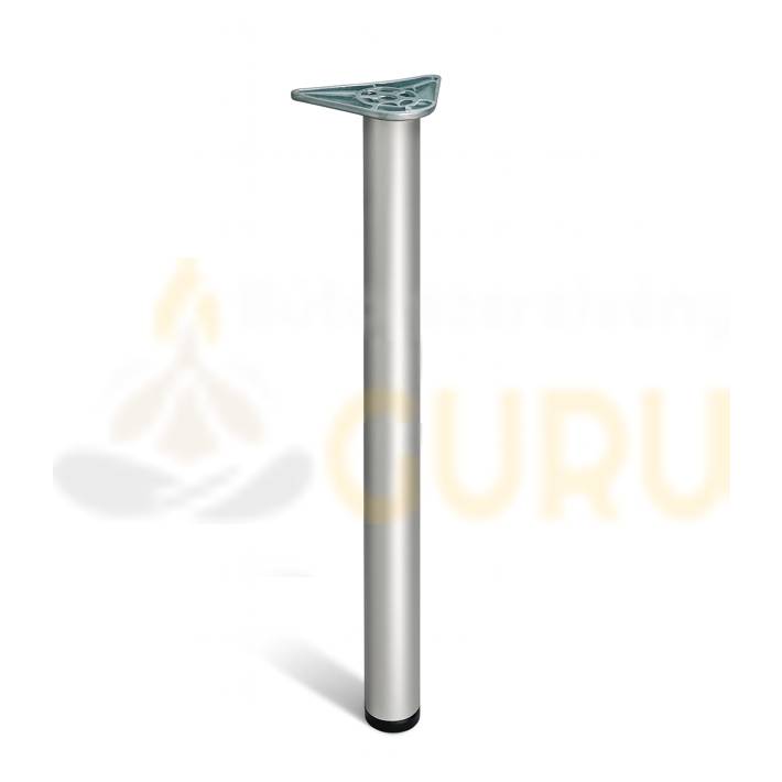 Szürke állítható fémláb pultokhoz – 820 mm, kerek 60 mm