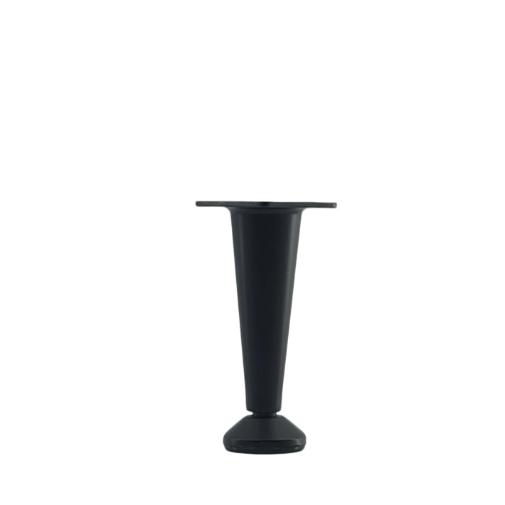 szekrényláb PR/fém - 10 cm, Fekete szekrényláb PR/fém - 10 cm, Fekete