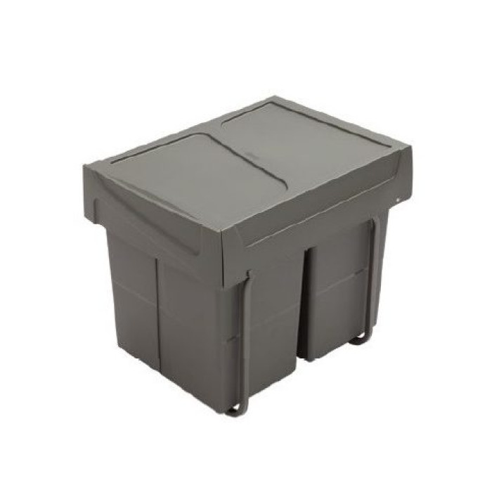 kihúzható szemetes – 20l + 20l, duplakosaras