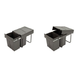 kihúzható szemetes – 20l + 20l, duplakosaras