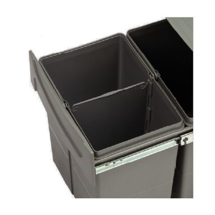 kihúzható szemetes – 20l + 20l, duplakosaras