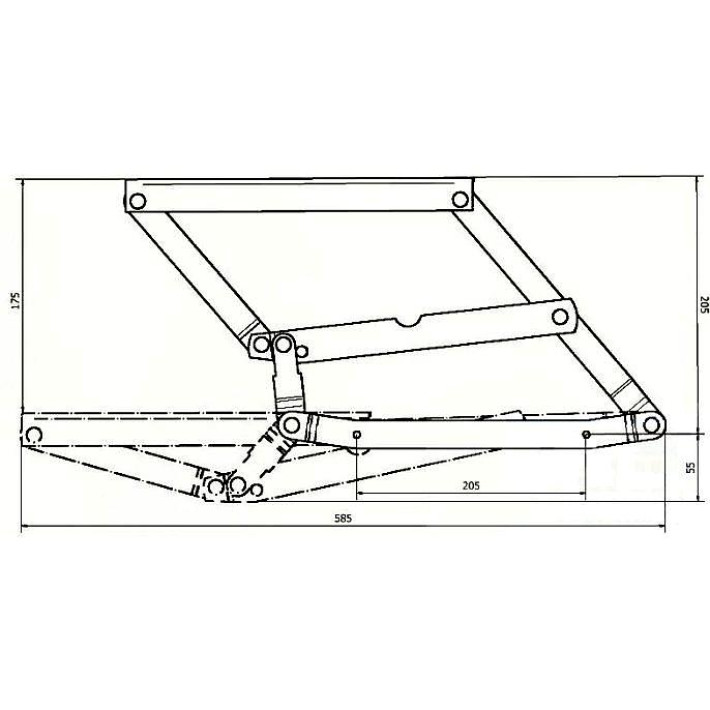 Bohém emelő vasalat – mini