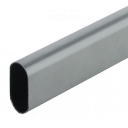 Ovális fém mándlirúd 962 mm, szürke