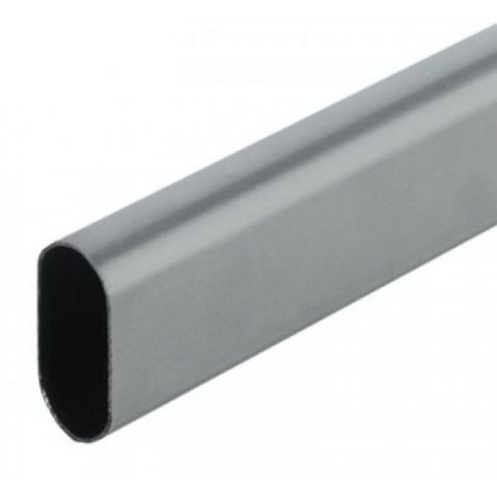 Ovális fém mándlirúd 962 mm, szürke