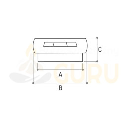 Filcpárna héjas csúszótalphoz – 19×33 mm fekete  