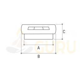 Filcpárna héjas csúszótalphoz – 19×33 mm fekete  