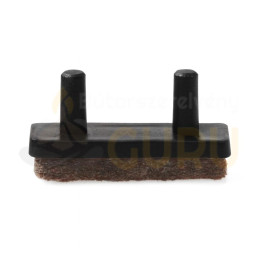 Két tüskés fekete végzáró filccel, 12×32 mm, 4 mm-es tüskékkel