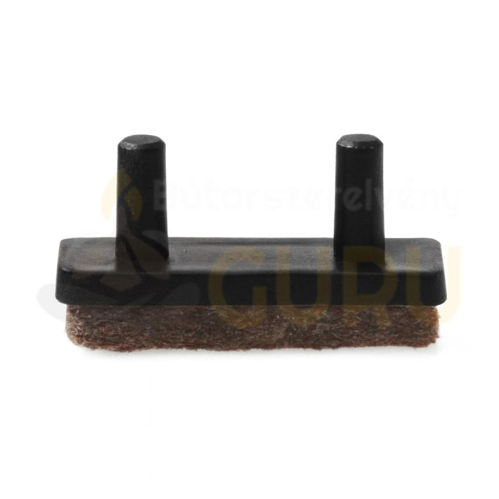 Két tüskés fekete végzáró filccel, 12×32 mm, 4 mm-es tüskékkel